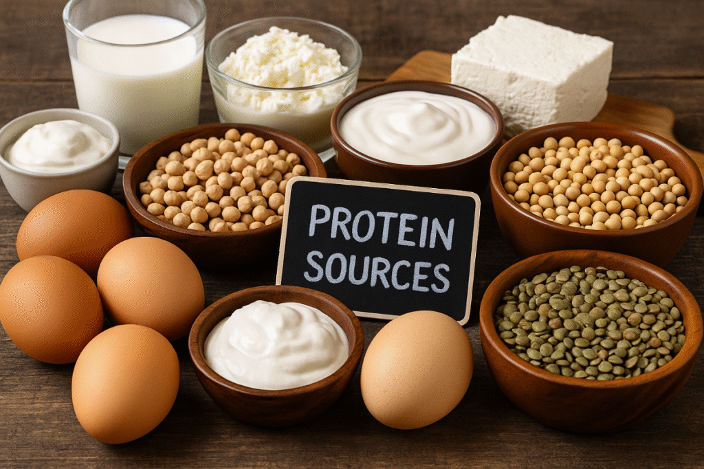 vegetarische eiweißquellen